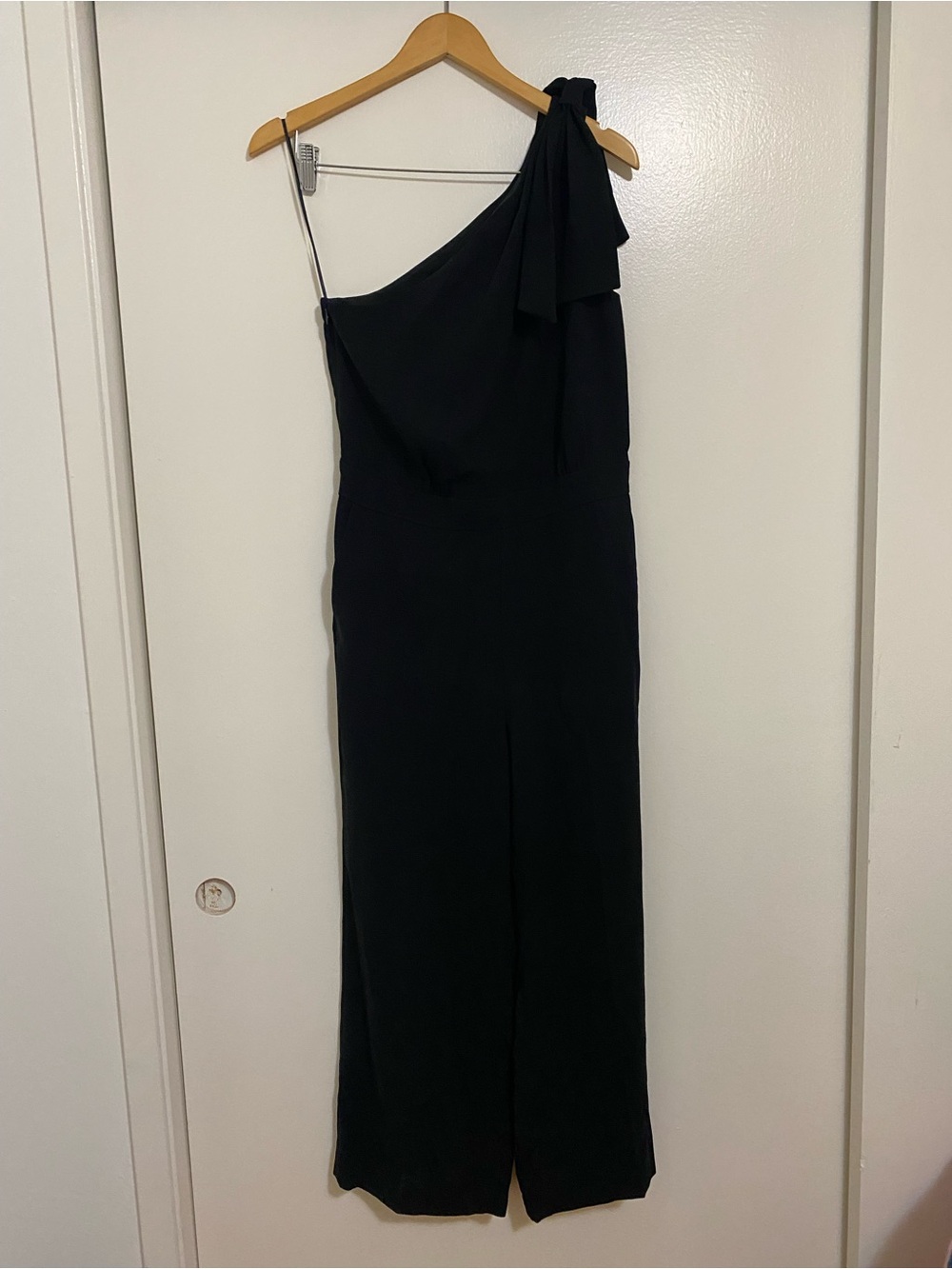 J. Crew Black One-Shoulder Jumpsuit In Black - Picture 5 of 9
